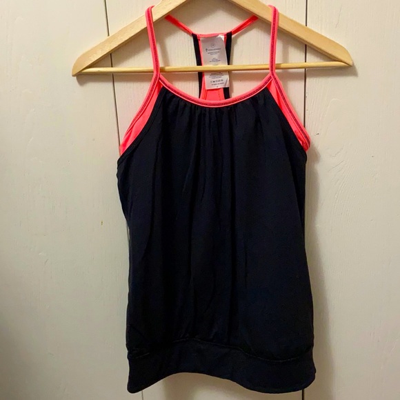 Ivivva Black & Neon Orange Double Dutch Tank Top - Picture 1 of 5